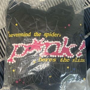 spider hoodie black